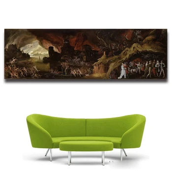 The Garden of Earthly Glæde Og Helvede af Hieronymus Bosch HD-Detaljer Lærred Print Kunst Maleri Hjem Dekoration Til stuen