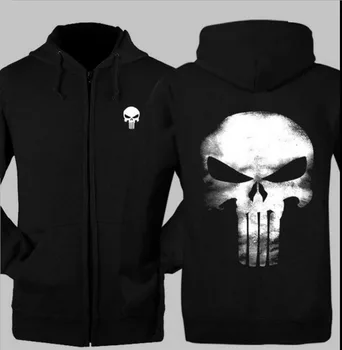 The Punisher Kraniet herre hoody 2016 nye efterår og vinter høj kvalitet mænd træningsdragt, sweatshirt hip hop stil hoodie mærke tøj