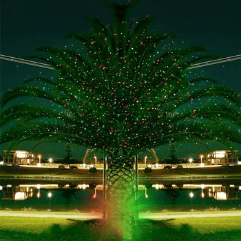 Thrisdar Jul Laser Lys Projektor Vandtæt Star Projektor-Show, Der Flytter Røde, Grønne Landskab, Spotlight Til Xmas Hallowen