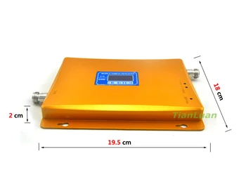 TianLuan LCD-Skærm, 3G, W-CDMA 2100MHz + 2G GSM-900Mhz Dual-Band Mobiltelefon Signal Booster GSM 900 2100 UMTS-Signal Repeater