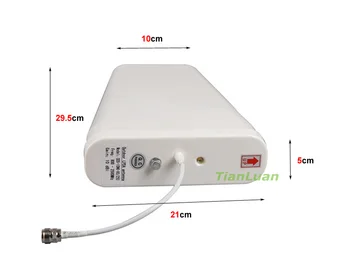TianLuan LCD-Skærm, 3G, W-CDMA 2100MHz + 2G GSM-900Mhz Dual-Band Mobiltelefon Signal Booster GSM 900 2100 UMTS-Signal Repeater