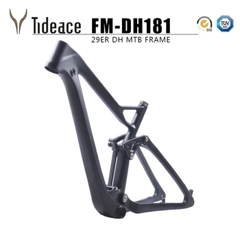 Tideace fuld twinloc suspension system carbon mountainbike ramme 29er disc mtb carbon 29er/27.5 er plus boost suspension ramme