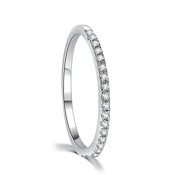 Tigrade 925 Sterling Sølv Ringe Kvinder Bryllup Band Engagement Cubic Zirconia Mode Ring Smukke Enkle Erklæring Smykker