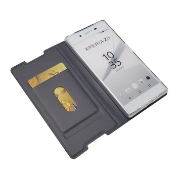 TIKONO Til Sony Xperia Z5 Tilfælde Sony Xperia Z5 Cover Læder Stå Flip Cover Magnet Tilfældet For Sony Xperia Z5 Telefon Tasker & Sager