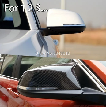 Til BMW 1 2 3 4 X-Serie F20 F21 F22 F23 F30 F31 F32 F33 F36 X1 E84 M3 M4 Se kulfiber Rear View Mirror Cover & sort Højglans