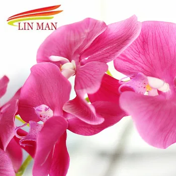 Til Fest Silke Orchid Kunstige Blomster hoveder ,butterfly orchid Blomster til Bryllup Dekoration