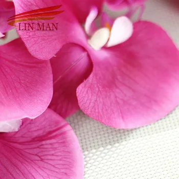 Til Fest Silke Orchid Kunstige Blomster hoveder ,butterfly orchid Blomster til Bryllup Dekoration