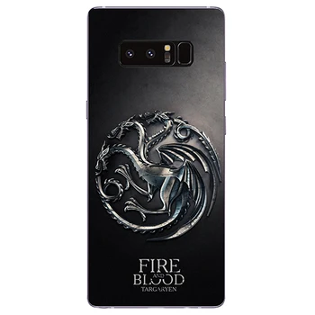 Til Game of Thrones Daenerys Drogon Jon sne lannister Blød Silikone Telefon dække Sagen Fundas Til Samsung Galaxy Note 8 Note8