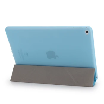 Til iPad Mini 4 3 2 Ultratynde PU Læder etui Smart Cover + Blød gennemsigtige TPU bag cover Til ipad pro 10.5 Til ipad 2 3 4 #K