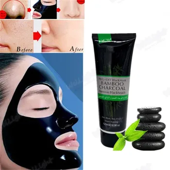 Til salg 120 ml Ansigt hudpleje Suge Sort Maske Facial Mask Næse Hudorm Remover Peeling Peel Off Sort Hoved Dropshipping