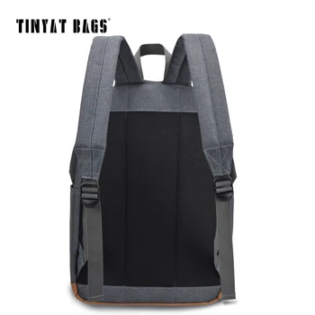 TINYAT Mænds 15 tommer laptop backpack-computer mandlige skole rygsække, rygsække fritid for teenage mochila Escolar Grå Taske 1101