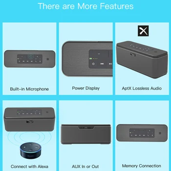Tiso T12 30W højttalere udgang 2,2 kanaler trådløse Bluetooth-V4.2 NFC-højtalere AUX power bank hjem sound subwoofer-system