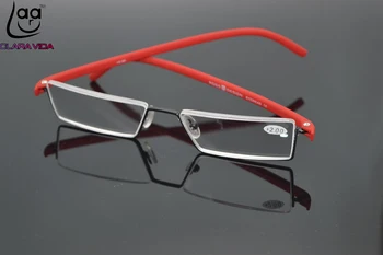 Titanium legering metal frame TR90 elastisk Mærke presbyopic briller Ultra light mænd kvinder læsning briller +1 +1.5 +2 +2.5 +3 +3.5+4