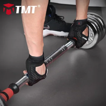 TMT Åndbar Mesh Anti-skid Silikone belægning Sports Gym Uddannelse Barbell Håndvægt Vægt Løfte Fitness Handsker-Fitness-Handsker