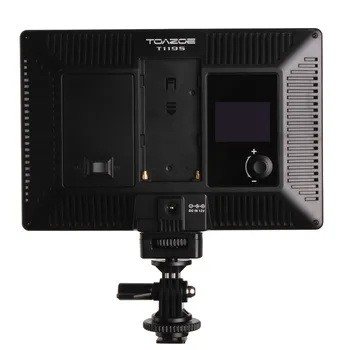 TOAZOE T119S Ultra-tynde LED Video Lys Fotografering Fyld Lys 3300K-5600K CRI95+ til Canon Nikon Sony DSLR-Kamera Panasonic