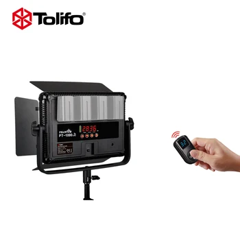 Tolifo PT-1000 1008 stk LED Pærer 60W 5600/3200K Led Video Lys med Trådløs Fjernbetjening til Fotografering og Interview