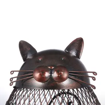 Tooarts Kat Killing Vin Kork Container Dyr Ornament Strygejern Box Art Praktiske Håndværk Fordel Gave Boligindretning