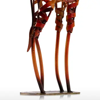 Tooarts Nye Brand Metal Figur Strygejern flettet Giraf Vintage Home Decor Giraf Brugskunst, boligindretning Tilbehør