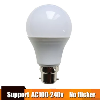 Top kvalitet lampe led pære e27 lampa B22 3w 5w 7w 9w 12w 15w for 110v 127v 220v 230v Energibesparende Belysning i Hjemmet aluminium køling