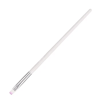 Top Salg 1pc Nail Art Pensel Builder UV Gel Pen Lilla Hår Hvidt Håndtag Tegning Pustende Board Pen Manicure Værktøj