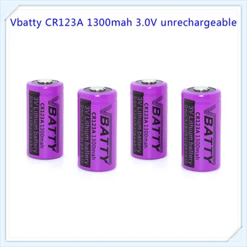 Top sælger vbatty batteri RCR123A 3,7 v RCR123A unrechargerable med knappen top og høj kvalitet batterier .