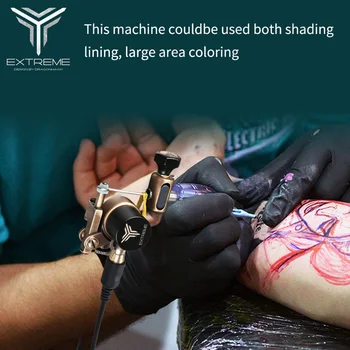 Top Tatoveringer Roterende Tatovering Maskine Foråret Kanoner Import Motor Shader Liner Til Tattoo Studio Forsyninger