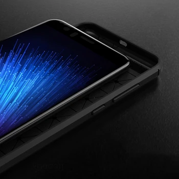 Toraise For Xiaomi Mi 6 Mi6 Tilfælde Luksus Bløde tynde Silikone TPU Anti-banke Tilbage Dække Sagen for Xiaomi Mi 6 Mi 6 Telefon Taske Sag