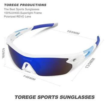 TOREGE Nye Polariseret Unisex Solbriller Brand Designer Mænd Kvinder UV400 Glas TR90 Ubrydelig Mode Goggle-Brillerne TRG002