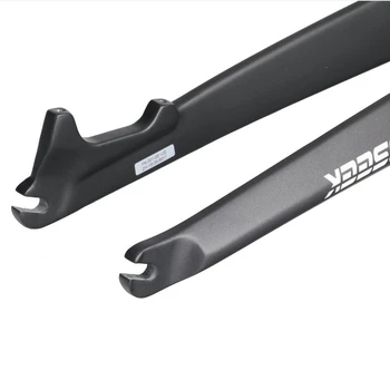 TOSEEK Carbon fiber cykel gaffel Tilspidset Stive Cykel Gaffel e skivebremse 26 /27.5/ 29 ER inch mtb Sort UD bicicleta tilbehør