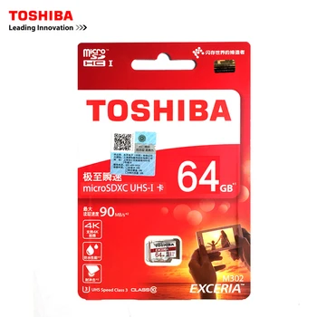 Toshiba Hukommelse Kort, Micro SD Kort, 64GB Class10 UHS-1 SDXC-Flash-Hukommelse, Microsd til Smartphone/Tabel 90M/s gratis fragt