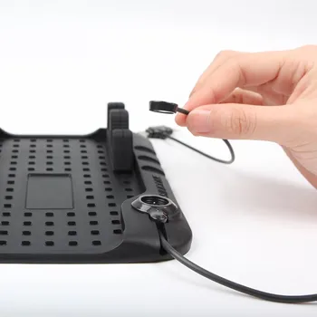 TOTTIDAY mobiltelefonholder Bil Telefonen Stå Med Oplader USB Kabel Til iPhone For Samsung Justerbare Beslag Magnet-Stik