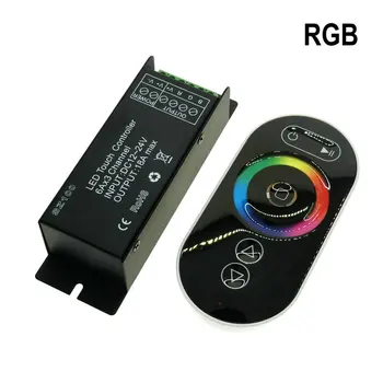 Touch-LED RGB Controller RF-Trådløs Fjernbetjening RGB / CT / DIM DC12-24V for LED Strip