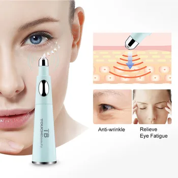 TOUCHBeauty 2 I 1 Sonic Facial Cleanser med Anti-Aging Wrinkle Eye Massager, fjerner mørke rande og poser under øjnene TB-1581