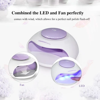 TOUCHBeauty Bærbare Søm Tørretumbler med Aircondition og LED-Lys er Godt for Regelmæssig neglelakker, SOM-0889