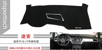 Touran bilens instrumentbræt pad Beskyttet mod lys mat bil bordet pad solafskærmning beskyttelse visir pad anvendes til Touran