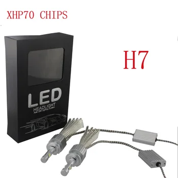 TOYIKIE Bil Fanless LED Forlygte-Kit Til Cree Chips xhp70 LED 6000K Udskiftning 55W 6600LM pære H4 H7 H8 H9 H11 9005 9006 9012