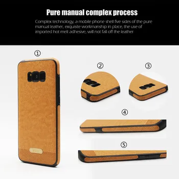 TPU Luksus Læder taske til Samsung Galaxy Note 8 TPU Cover Soft Phone Case for samsung s8 G9500 etui til Galaxy S8Plus G955