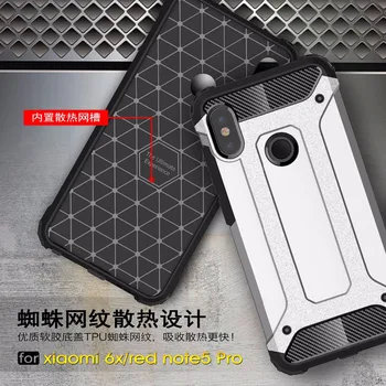 Tpu stødsikkert Coque funda for Xiaomi Redmi note 5 pro Tilfælde Coque Hybrid Armor case Cover kofanger Til For Xiaomi mi 6x a2 Sag