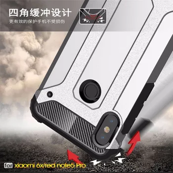 Tpu stødsikkert Coque funda for Xiaomi Redmi note 5 pro Tilfælde Coque Hybrid Armor case Cover kofanger Til For Xiaomi mi 6x a2 Sag