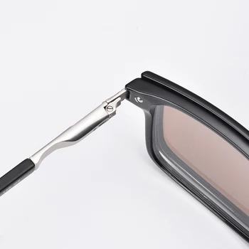TR90 Solbrille Mænd natkørsel Dobbelt formål UV400 vintage mærke briller #LJ-817