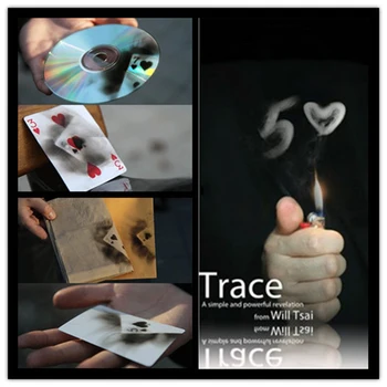 Trace (Gimmick and DVD) by Will Tsai -Magiske Tricks kraftfuldt værktøj kort indtryk Flydende,Tilbehør,scene magi rekvisitter 81121