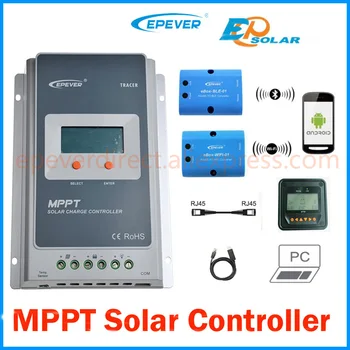 Tracer 4210A 40A MPPT Solar laderegulator 12V 24V LCD-EPEVER Regulator MT50 WIFI Bluetooth PC-Kommunikation Mobil APP WY