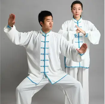 Traditionel Kinesisk Tøj 14 Farve Langærmet Wushu TaiChi KungFu Uniform Uniformer, Der Passer Tai Chi Udøver Tøj