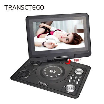 TRANSCTEGO DVD-Afspiller Transportabel TV 13.9 Tommer Med Digital TV-Home-LCD-Skærm Til Bilen Usb-Spil FM-DVD VCD CD MP3 Anolog Tv