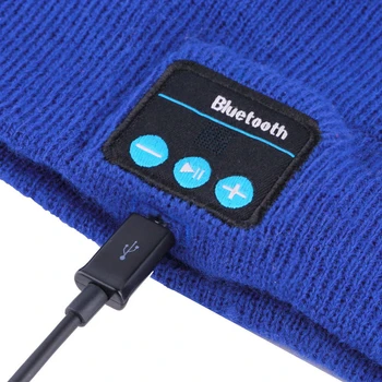 Trådløs Bluetooth Smart Cap Headset, håndfri Telefon, Musik Hovedtelefoner Dobbelt Varm Beanie Hue Caps Øretelefon Pandebånd til Vinter