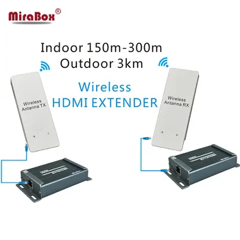 Trådløs HDMI Transmitter Receiver, HSV891W Wireless 1080P HDMI Extender Op til 3 KM Offentlig DHL/EMS/Aramex Gratis Fragt