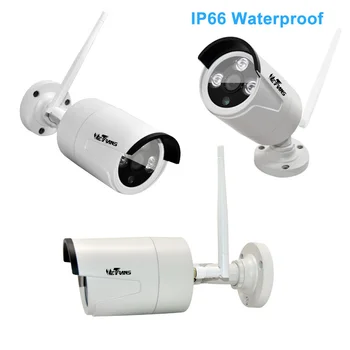 Trådløs Sikkerhed Kamera System Videoovervågning Kit til 4-KANALS Wifi NVR Kit P2P HD 720P Night Vision Trådløst CCTV IP-Kamera Kit Sæt