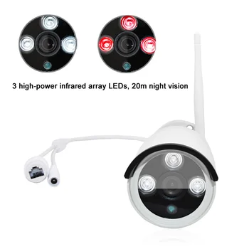 Trådløs Video Overvågning-System Wifi 720P HD CCTV IP Kamera NVR Kit Plug Spille P2P Night Vision Offentlig Sikkerhed Kamera System