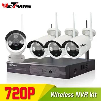Trådløs Video Overvågning-System Wifi 720P HD CCTV IP Kamera NVR Kit Plug Spille P2P Night Vision Offentlig Sikkerhed Kamera System