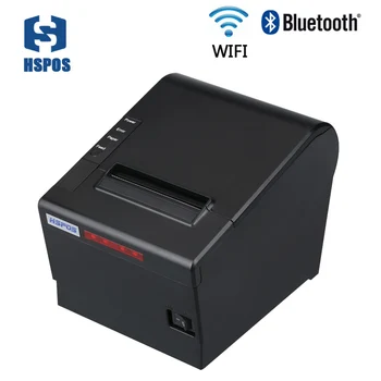 Trådløse 80mm pos termisk printer rp80w bluetooth interface modtagelsen udskriver maskinen støtte opos med beeper